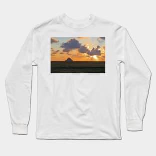 Mont St Michel Sunset Long Sleeve T-Shirt